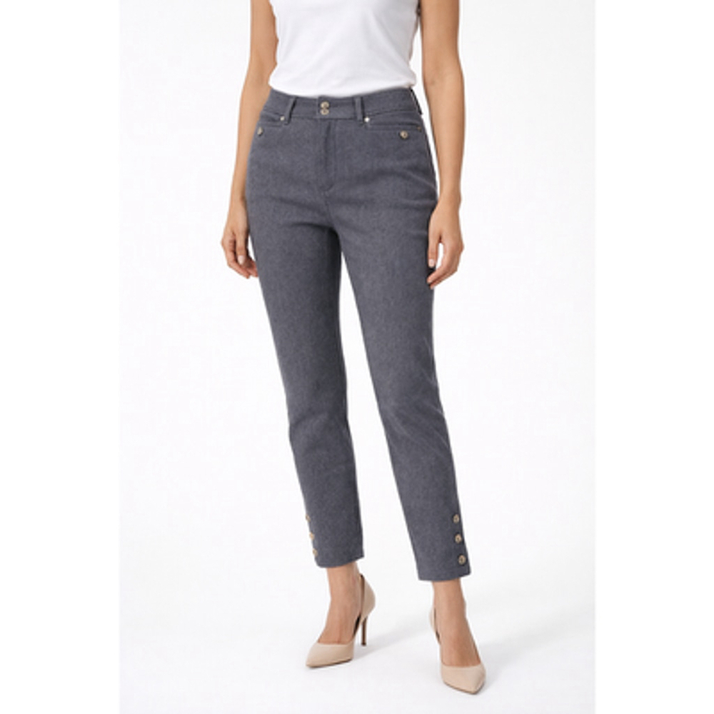Lauren Ralph Lauren Twill Dress Pants Grey Black Mid Rise 8